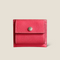[French Calf] <br> Mini Snap Wallet <br> color: Pink Azare
