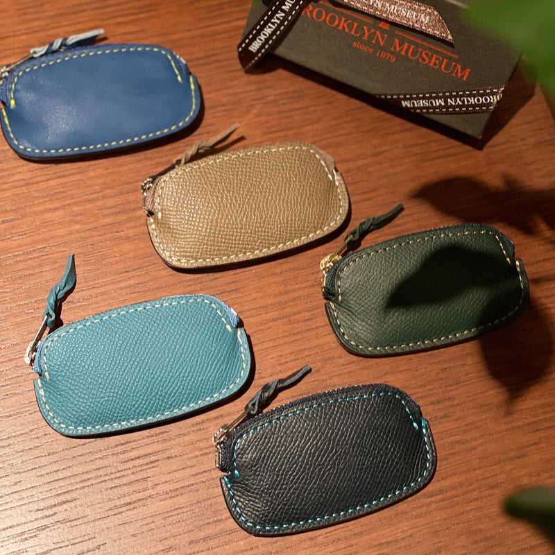 [French calf] <br>Smart coin case<br>color: Gene Blue
