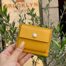 [French calf] <br>Mini -snap wallet<br>color: Yellow