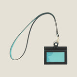 [French calf] <br>ID strap both sides side  <br>color: navy