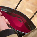 [フレンチカーフ] <br>ロワイヤルLトートバッグ<br>color：ネイビー