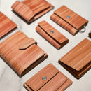 [柿渋染め] <br>通しマチカードケース