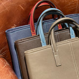[French calf] <br>Bercy tote bag<br>color: ink blue x red<br>[Made to order]