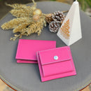 [French calf] <br>Mini -snap wallet<br>Color: Magenta pink