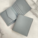 [フレンチカーフ] <br>ミニインターナショナルウォレット<br>color：アイスグレー