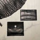 [カラークロコダイル] <br>スリムカードケース