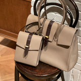 [Taurillon Lagoon x Crocodile]<br>voyage shoulder<br>color: taupe
