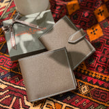[French calf] <br>hookup wallet<br> color: dark brown
