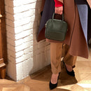 [シュリンクレザー]<br>ポストマンミニショルダー<br>color：ダークグリーン