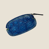 [Indigo dyed crocodile] <br>smart coin case