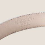 [サルベージ PROJECT]<br>[フレンチカーフ] <br>35mmベルト<br>color：ホワイト