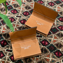 [フレンチカーフ] <br>通しマチカードケース<br>color：キャメル