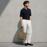 [シュリンクレザー]<br>トゥティトートバッグ<br>color：トープ