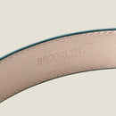 [クロコパターンレザー] <br>35mmベルト<br>color：カーキ