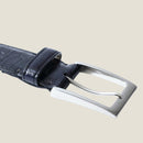 [Croco pattern leather] <br>35mm belt<br>color: Black