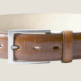 [Salvage PROJECT]<br>[Croc pattern leather] <br>35mm belt<br>color:olive