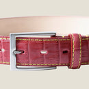 [Croco pattern leather] <br>35mm belt<br>color: Red