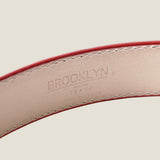 [Salvage PROJECT]<br>[Croc pattern leather] <br>35mm belt<br>color: red