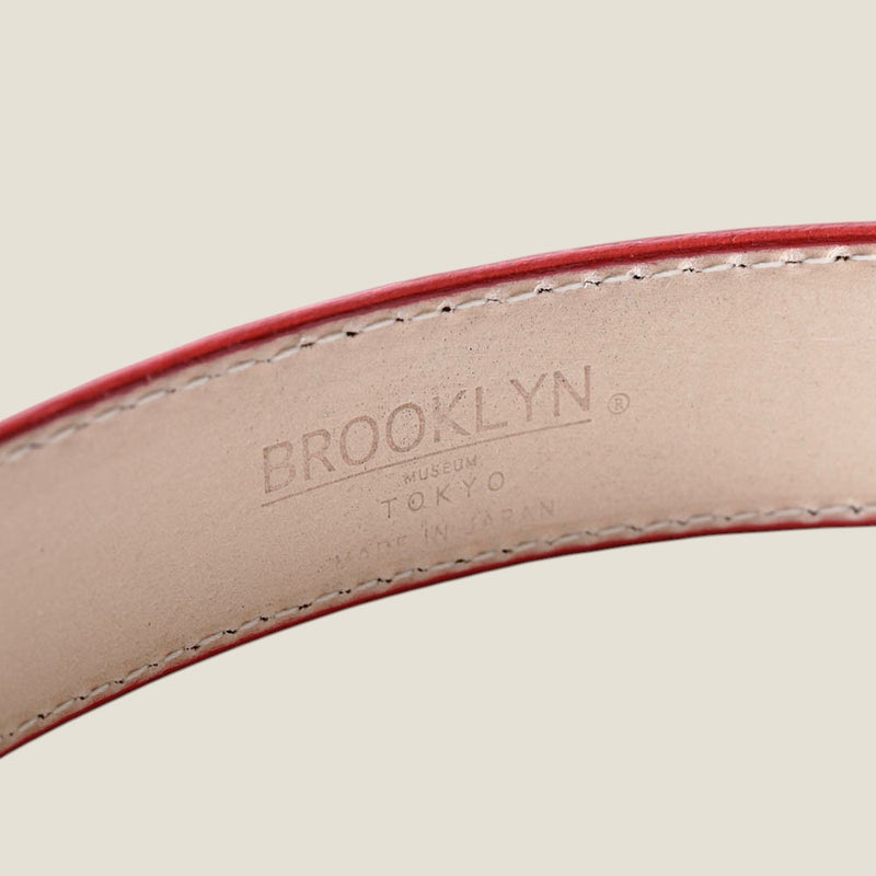 [Croco pattern leather] <br>35mm belt<br>color: Red
