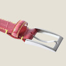 [Croco pattern leather] <br>35mm belt<br>color: Red