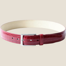 [Croco pattern leather] <br>35mm belt<br>color:ワインレッド
