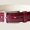 [Croco pattern leather] <br>35mm belt<br>color:ワインレッド