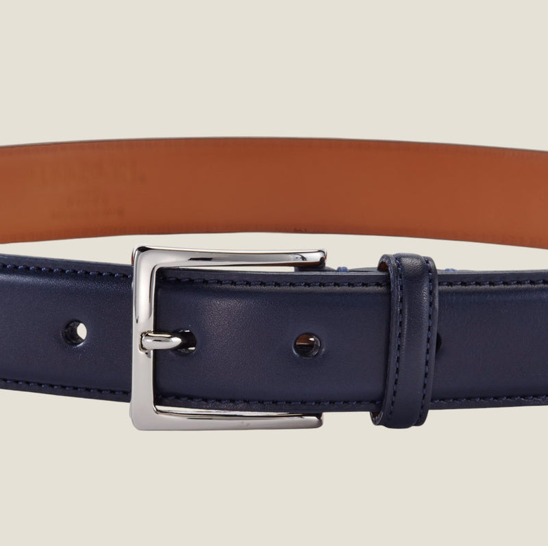 [Kip leather] <br>30mm belt<br>color: Navy