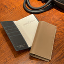 [フレンチカーフ] <br>ポケットサイズ手帳カバー<br>color：トープ