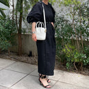 [シュリンクレザー]<br>ポストマンミニショルダー<br>color：ホワイト