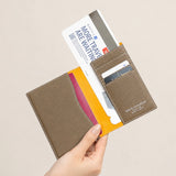 [French calf] <br>Inner passport case<br>color: taupe