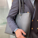 [フレンチカーフ] <br>パレストートバッグ<br>color：ネイビー