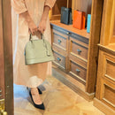 [Shrink leather] <br>Round shoulder<br>color: Tope