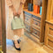 [Shrink leather] <br>Round shoulder<br>color: Tope