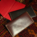 [Gloss Cordovan] <br>Long wallet (no coin purse)<br>color: Black<br>[Made to order]