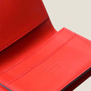 [Gloss Cordovan] <br>Through gachi card case<br>COLOR: Beige x Red [Made to order]