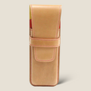 [Gloss Cordovan] <br>3 pen case<br>color: Beige<br>【Build-to-order manufacturing】