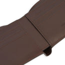 [サルベージ PROJECT]<br>水染めコードバン 純札<br>color：ダークブラウン