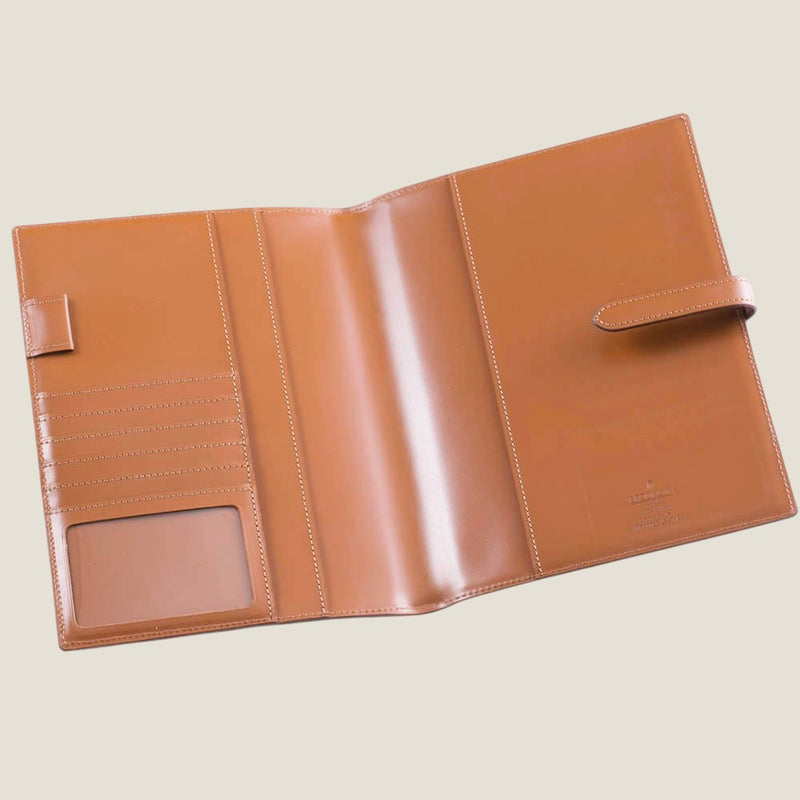 [BOX Calf] <br>A5 notebook cover<br>color: Camel