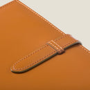 [BOXカーフ] <br>16×19.2手帳カバー<br>color：キャメル