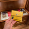 [French calf] <br>Mini -snap wallet<br>color: Yellow