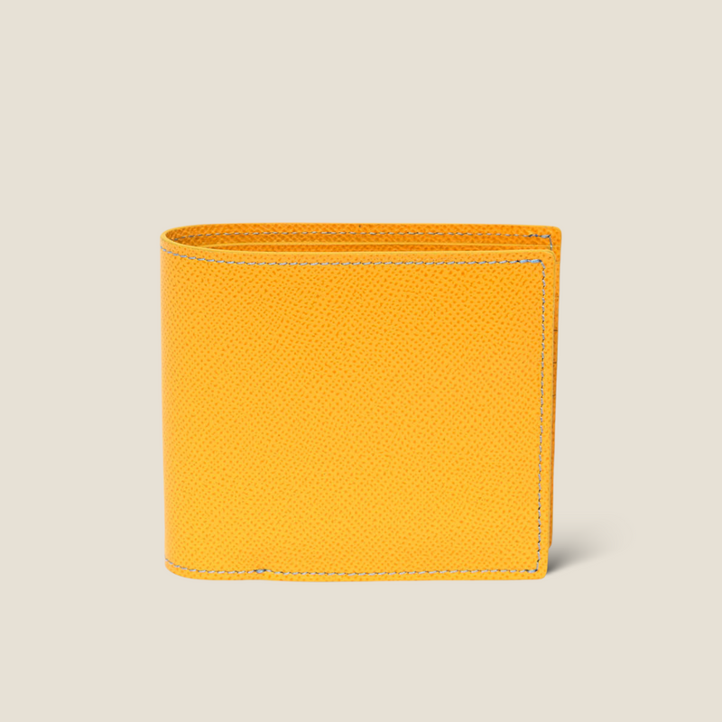 [French calf]<br>International wallet<br>color: Yellow