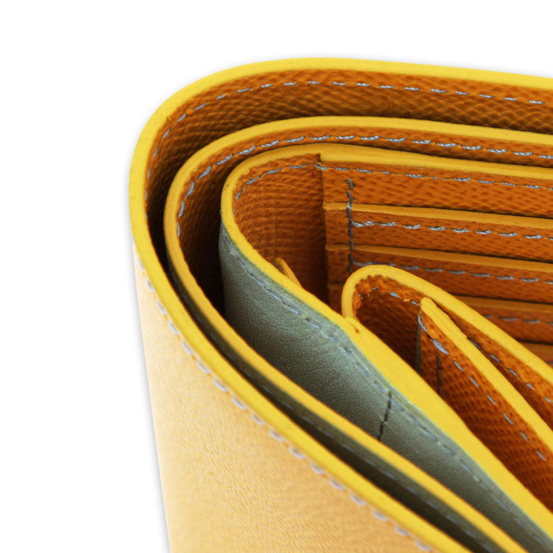 [Salvage Project]<br>French calf International wallet<br>color: Yellow