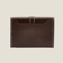 [French calf] <br>Belt card case<br>color: Dark brown