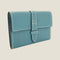 [フレンチカーフ] <br>ベルトカードケース<br>color：ジーンブルー