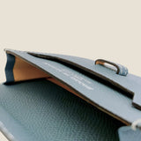 [French calf] <br>belt card case<br>color: Jean blue
