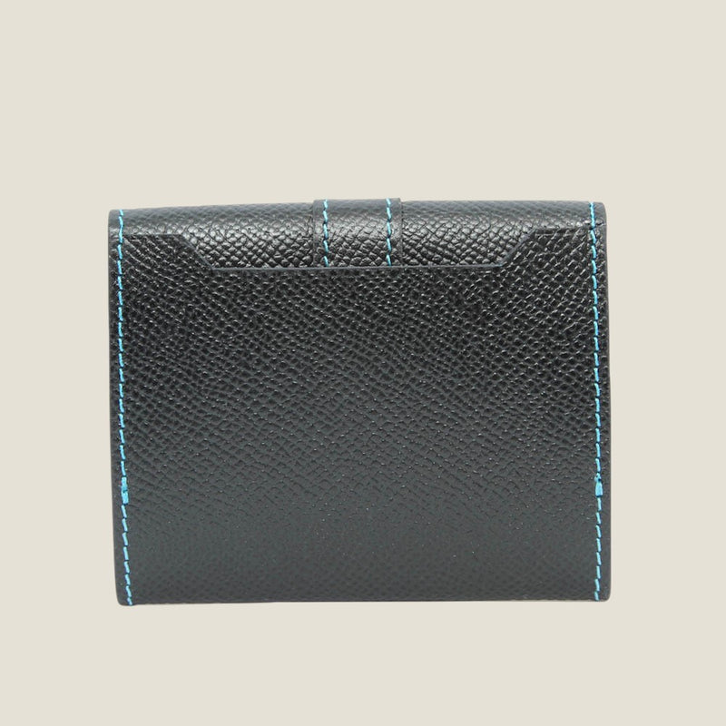 [フレンチカーフ] <br>ベルトコインケース<br>color：ネイビー<br>【受注生産】