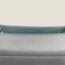 [フレンチカーフ] <br>通しマチカードケース<br>color：ブラック<br>【１０月下旬入荷予定】