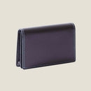 [French calf] <br>Through gachi card case<br>color: Dark brown
