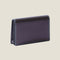 [French calf] <br>Through gachi card case<br>color: Dark brown