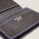 [French calf] <br>Through gachi card case<br>color: Dark brown